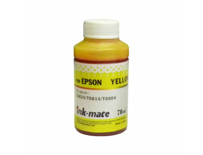 Чернила для EPSON (T0824 /T0814/T0804) St Photo R270/390/RX590/T50/P50 (70мл, yellow, Dye) EIM- 290C Ink-Mate