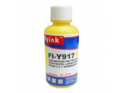 Чернила для EPSON St Photo R230/T50 (100мл,yellow,сублимационные) FI-Y917/ES917Y MyInk