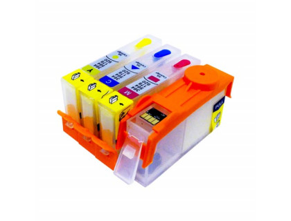 Набор картриджей ПЗК (920/922) для HP Officejet 6000/6500/7000/chip/ with ink level,4 шт (БЕЗ ЧЕРНИЛ) Yuxunda