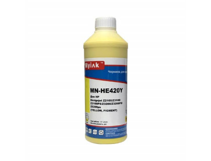 Чернила для HP ( 70) C9454A Z2100, Z3100, Z3100PS, Z3200, Z3200PS, Z5200ps (1л,yellow, Pigment) HE420Y MyInk