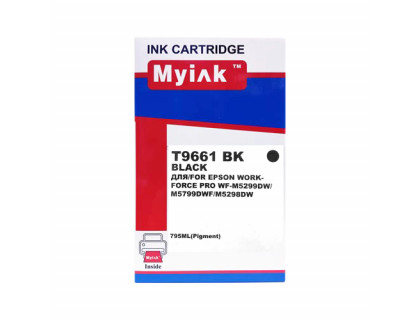 Контейнер с чернилами для EPSON (T9661) WorkForce WF-M5299DW/M5799DWF Black (795ml, Pigment) XXL MyInk