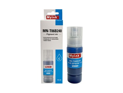 Чернила для EPSON EcoTank 113 (T06B240) ET-5850/5800/16600/16650 (70мл, контейнер, cyan,Pigment) MN-T06B240 MyInk
