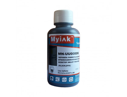 Чернила для Epson/Canon/HP/Brother Universal Ink (100мл, black, Dye) UU008BK MyInk