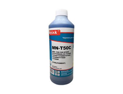 Чернила для EPSON (T50M200) SC-T3700E/T3700D/T3700DE/T5700D/T5700DM/T7700D/T7700DM (1л, Cyan, Pigment) Myink