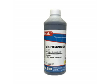 Чернила для HP ( 70) C9451A Z2100, Z3100, Z3100PS, Z3200, Z3200PS, Z5200ps  (1л, light grey, Pigment) HE420LGY MyInk