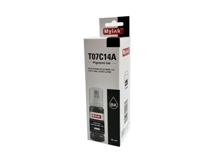 Чернила для EPSON EcoTank (115) (T07C14A) L8160 / L8180 (70мл, black, Pigment)  MyInk