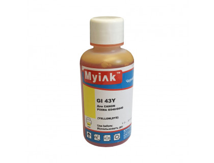 Чернила для CANON GI-43Y (100мл,yellow, Dye) для PIXMA G540/G640 GI43Y MyInk