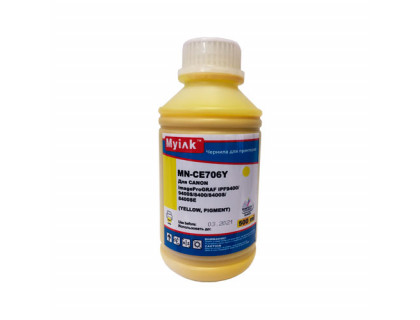 Чернила для CANON (PFI-706Y) imagePROGRAF iPF9400/9400S/8400/8400S (500мл, yellow, Pigment) MyInk