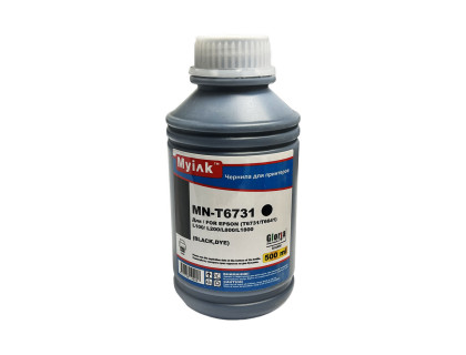Чернила для EPSON (T6731/T6641) L100/ L200/L800/L1800 (500мл, black, Dye) MN-T6731BK Gloria™ MyInk