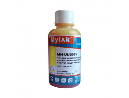 Чернила для Epson/Canon/HP/Brother Universal Ink (100мл,yellow, Dye) UU008Y MyInk