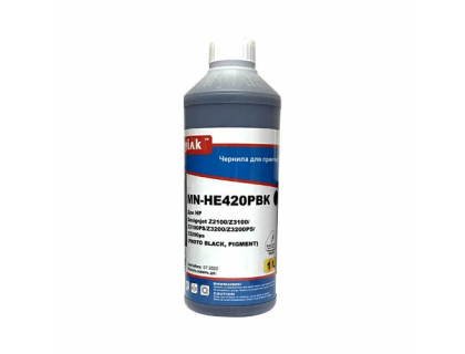 Чернила для HP ( 70) C9449A Z2100, Z3100, Z3100PS, Z3200, Z3200PS, Z5200ps (1л,photo black, Pigment) HE420PBK MyInk